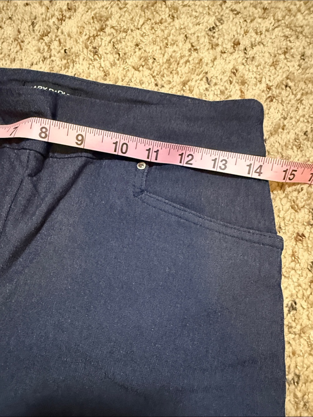 Hilary Radley Navy Skinny Pants - Picture 4 of 6
